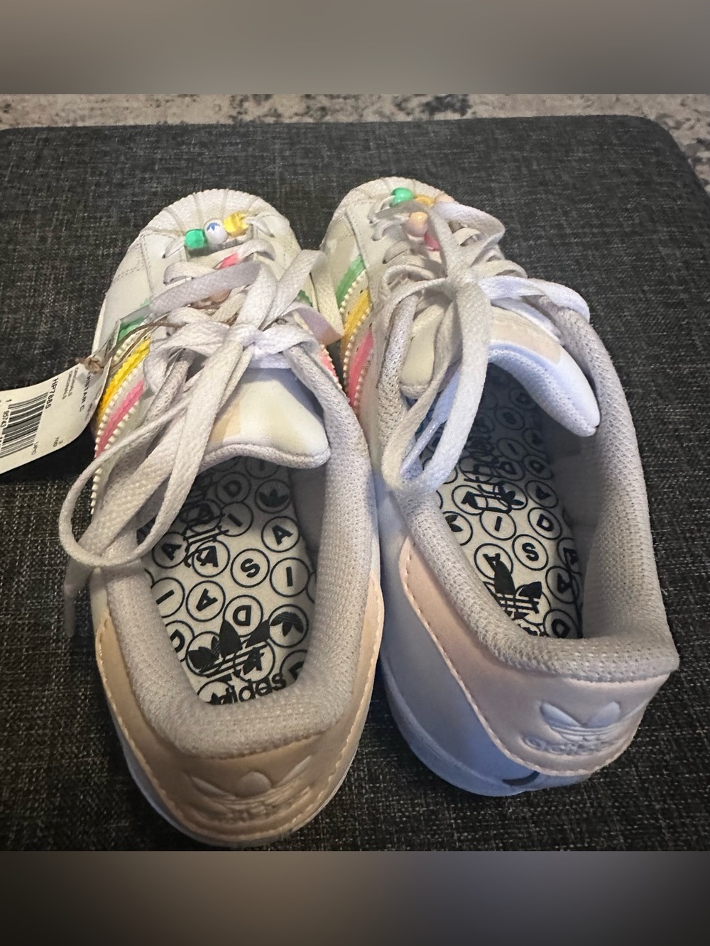 adidas Kids Shell Toe Superstar Colorful Sneakers - Picture 2 of 9